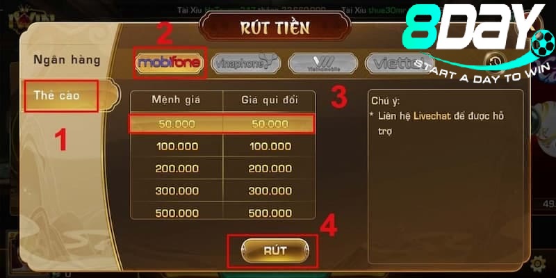 Rút Tiền 8day: Dễ Dàng, Nhanh Chóng Và An Toàn Trong 4 Bước